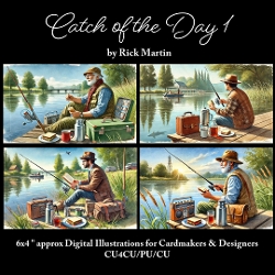Catch of the Day 1 - Illustrations for Cardmakers & Designers