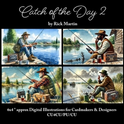 Catch of the Day 2  - Illustrations for Cardmakers & Designers 