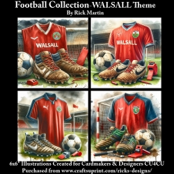 6X6 WALSALL Themed  - Illustrations for Cardmakers & Designers 