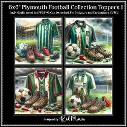6X6 PLYMOUTH Themed  - Illustrations for Cardmakers & Designers 