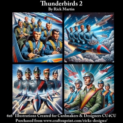 6x6 Thunderbirds 2 - Illustrations for Cardmakers & Designers 