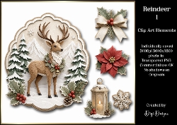 Reindeer 1 Clipart Collection