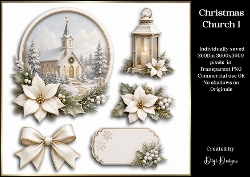 Christmas Church 1 Clipart Collection