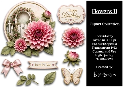 Flowers 11 Clipart Collection PNG