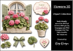 Flowers 35 Clipart Collection PNG
