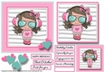 6x6 Card Front Girl with Sunglasses 