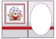 A5 Valentines Teddy Blank Insert 