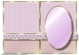 A5 Purple Flowers 2 Blank Insert
