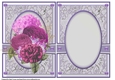 A5 Purple Delight Floral Blank Insert