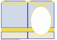 A5 Baby Elephants Birthday (Blue) Blank Insert 