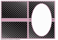 A5 Lady with Pink Balloons Blank Insert