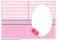 A5 Pink Heart Sunglasses Blank Insert