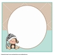 8x8 Little Sleepy Monkey Blank Insert