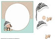 7X7 Little Sleepy Monkey Blank Insert & More decoupage Layers