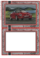 A5 Red Sports Car Blank Insert