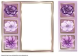 8x8 Lilac Feathery Flowers Blank Insert 