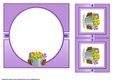 7x7 Gardening Bucket of Flowers Blank Insert 