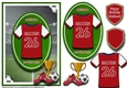 A5 ARSENAL FOOTBALL CARD WITH TOPPER, DECOUPAGE & SENTIMENTS - BALOGUN