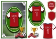 A5 ARSENAL FOOTBALL CARD WITH TOPPER, DECOUPAGE & SENTIMENTS - LENO