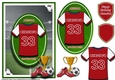 A5 ARSENAL FOOTBALL CARD WITH TOPPER, DECOUPAGE & SENTIMENTS - OKONKWO