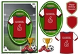 A5 ARSENAL FOOTBALL CARD WITH TOPPER, DECOUPAGE & SENTIMENTS - GABRIEL