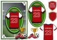 A5 ARSENAL FOOTBALL CARD WITH TOPPER, DECOUPAGE & SENTIMENTS - LOKONGA