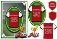 A5 ARSENAL FOOTBALL CARD WITH TOPPER, DECOUPAGE & SENTIMENTS - MARTINELLI