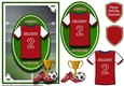 A5 ARSENAL FOOTBALL CARD WITH TOPPER, DECOUPAGE & SENTIMENTS - BELLARIN