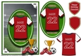 A5 ARSENAL FOOTBALL CARD WITH TOPPER, DECOUPAGE & SENTIMENTS - MARI