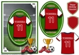 A5 ARSENAL FOOTBALL CARD WITH TOPPER, DECOUPAGE & SENTIMENTS - TORRIERA