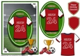 A5 ARSENAL FOOTBALL CARD WITH TOPPER, DECOUPAGE & SENTIMENTS - NELSON
