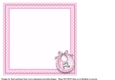 8x8 Pink Baby Accessories Blank Insert