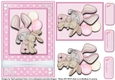 A5 Bunny Baby Girl - Decoupage