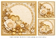 8x8 Golden Hearts Blank Insert
