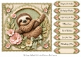 8x8 Sloth Sweetness Quick Card Front