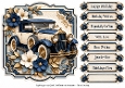 8x8 Classic Motoring Wedding Car Quick Card Front with Sentiments