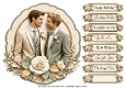 8x8 Elegant Grooms Quick Card Front with Sentiments