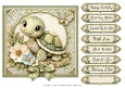 8x8 Happy Tortoise Quick Card Front with Sentiments