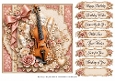 8x8 Musical Elegance Quick Card Front with Sentiments