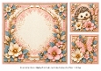 8x8 Hedgehog Floral Blank Inserts