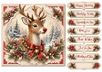 8x8 Ornate Reindeer - Quick Card Front with Sentiments