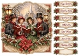 8x8 Victorian Christmas - Quick Card Front with Sentiments