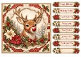 8x8 Vintage Reindeer - Quick Card Front with Sentiments
