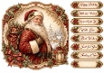 8x8 Vintage Santa - Quick Card Front with Sentiments