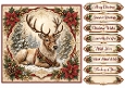 8x8 Vintage Stag - Quick Card Front with Sentiments