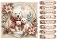 8x8 Winter Polar Bear - Quick Card Front with Sentiments