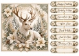 8x8 Winter Stag - Quick Card Front with Sentiments 