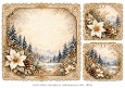 8x8 Vintage Winter Stag - Blank Insert