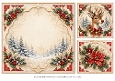 8x8 Ornate Reindeer - Blank Insert