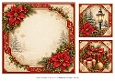 8x8 Vintage Victorian Christmas - Blank Insert